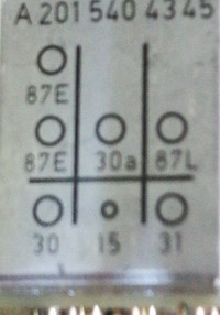 A201 540 43 45 A2015404345 Overvoltage relay 24V